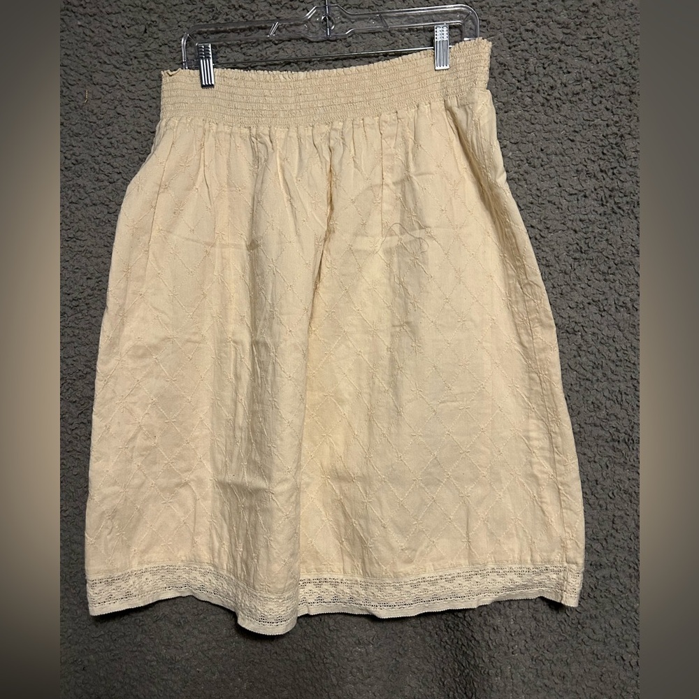 Style & Co. Cream A-Line Skirt